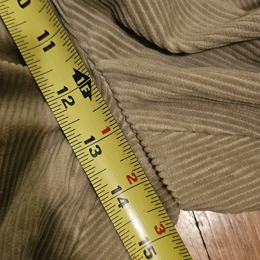 Oleg Cassini Silk/Cotton‎ Beige Corduroy Pants Men's Size 36X33 NWT